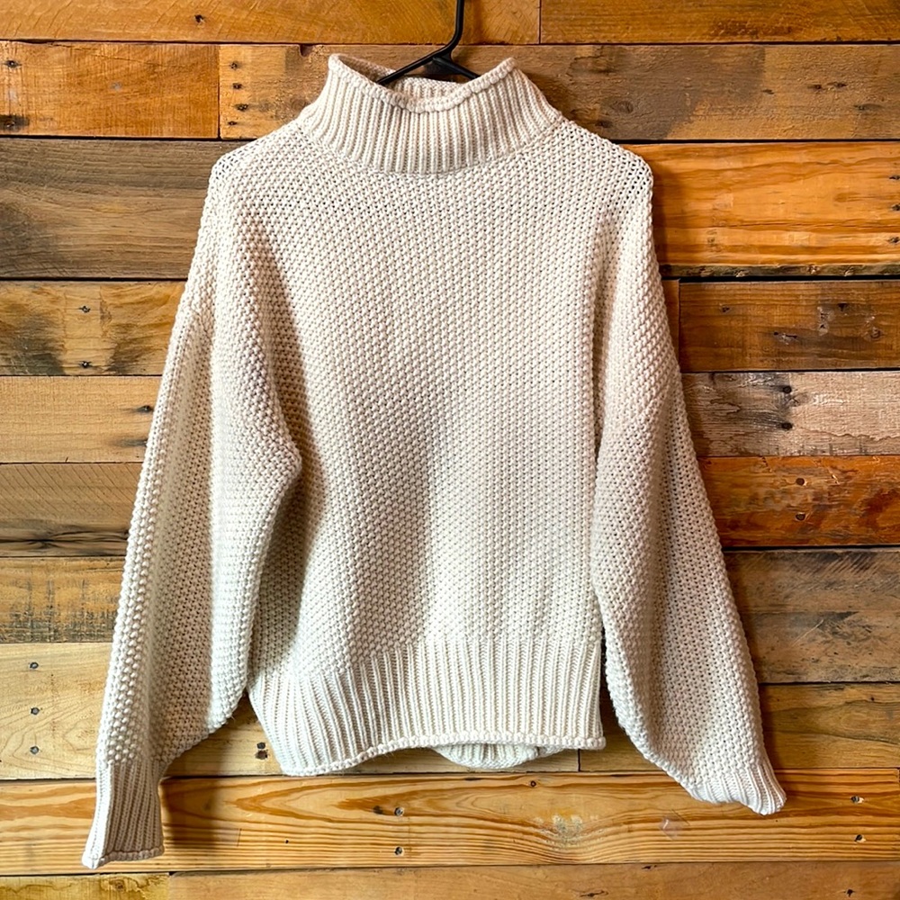 Cozy batwing chunky sweater